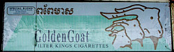 golden goat cigarettes in cambodia.  best cigarettes for under 25 cents a carton